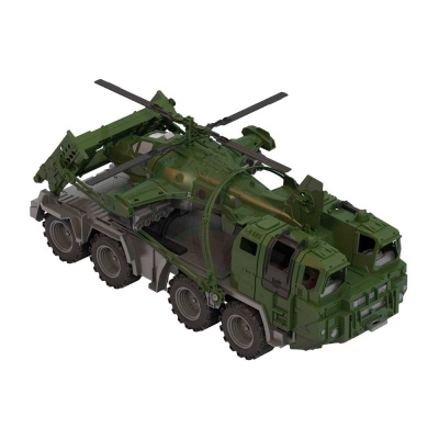 Игровой набор Военный тягач Щит с вертолетом НордПласт 256 1